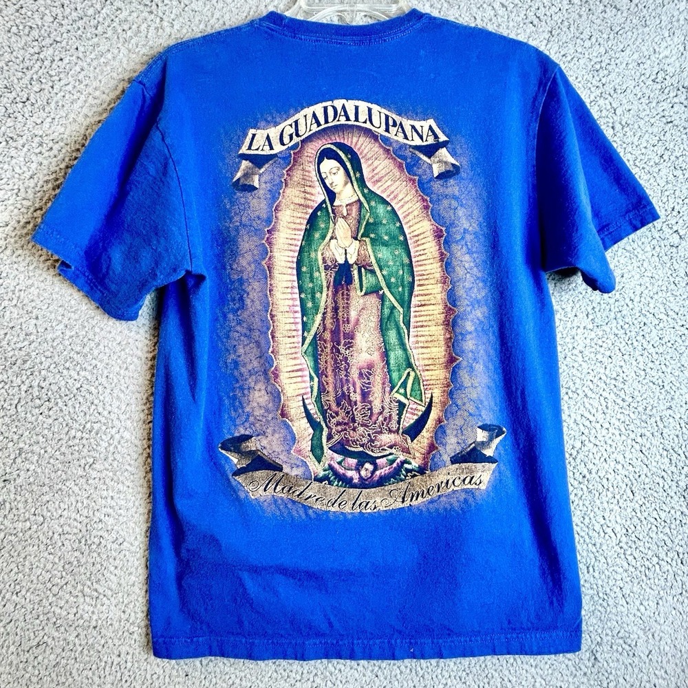 VTG Virgin De Guadalupe T Shirt Adult Medium Double Sided Mother Of The Americas